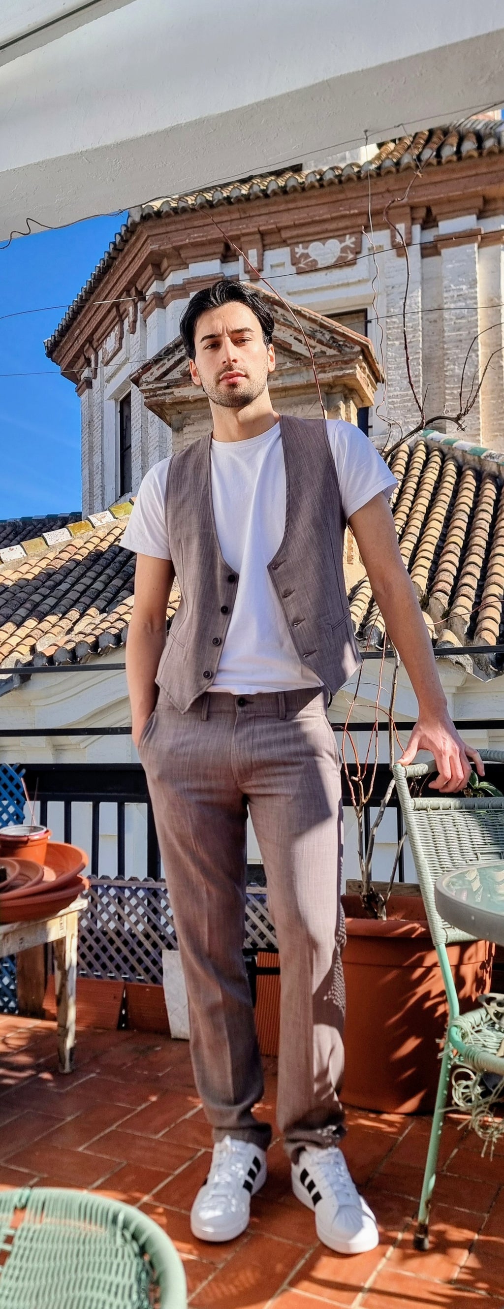 Chaleco de corte slim fit