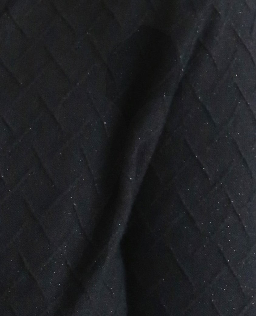 Camiseta estilo sofisticado, lurex metalizado plata.