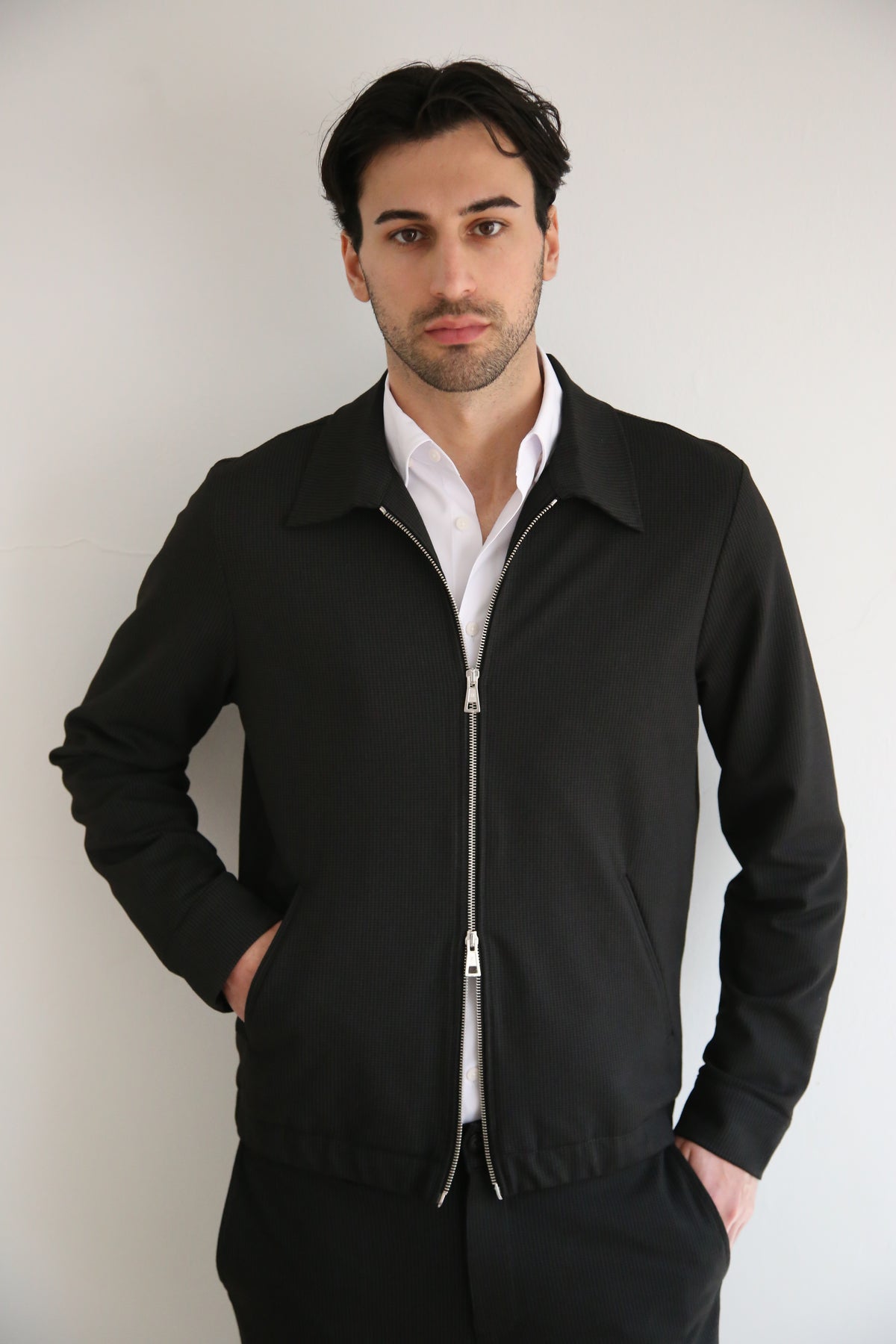 Chaqueta p.unto hombre con cremallera