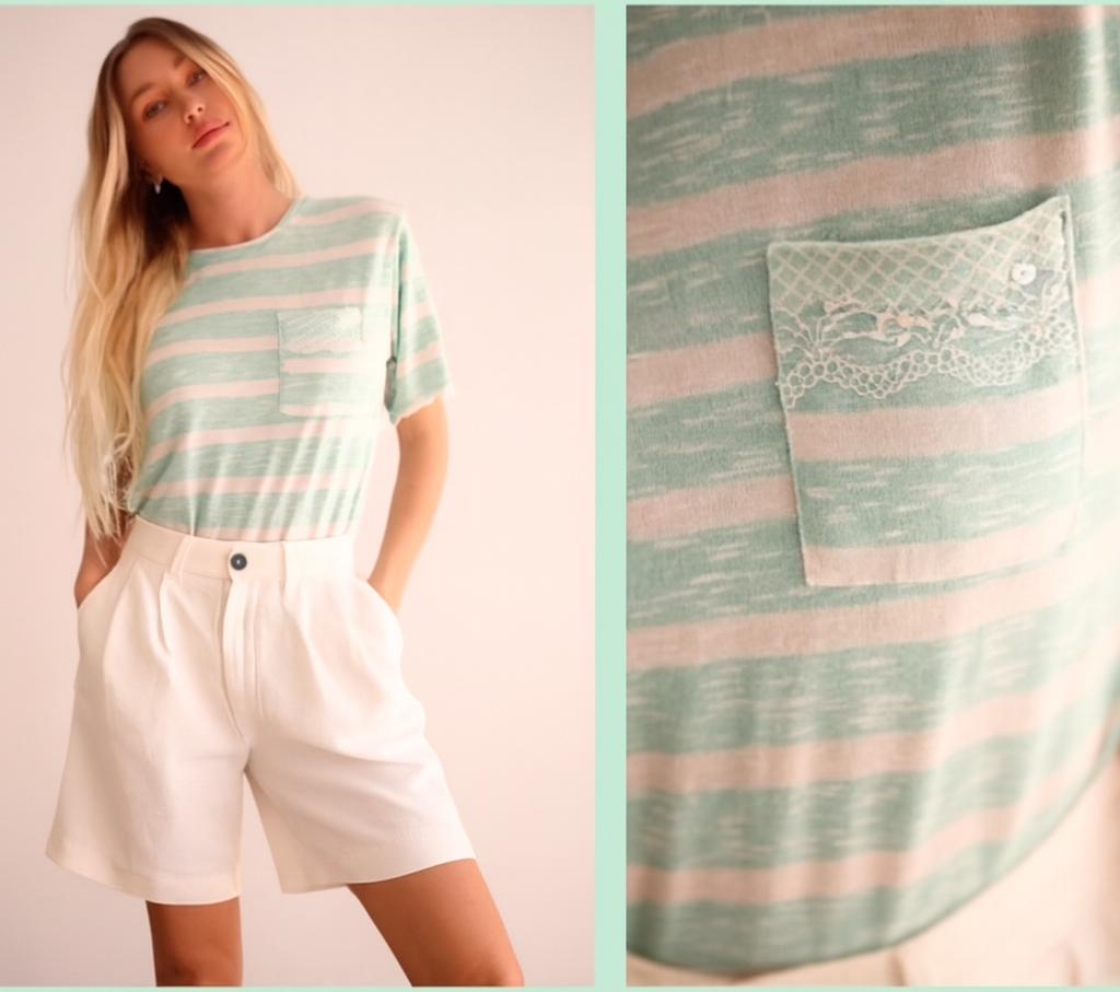 Camiseta manga corta con bolsillo