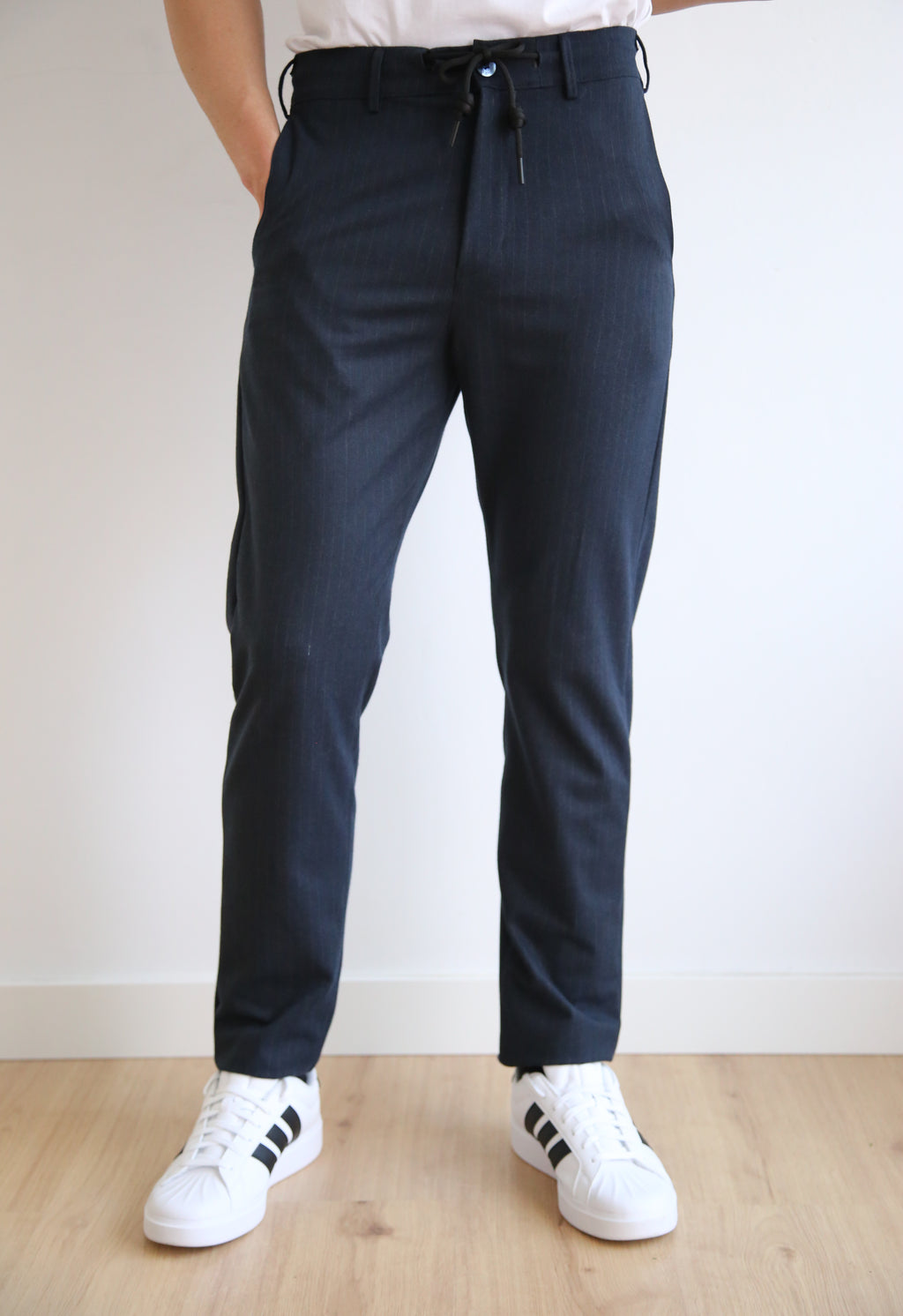 Pantalón chino slim fit hombre, confort elástico, ,cintura  goma.