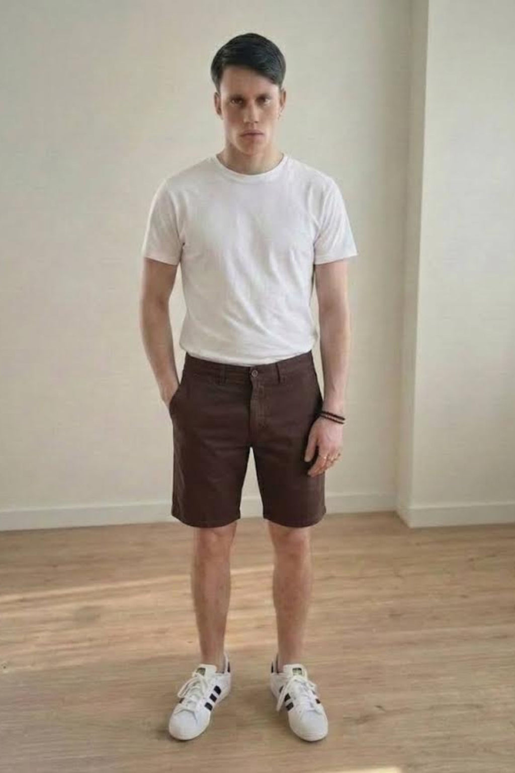 Bermuda chino de corte regular