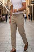 Pantalón chino de micropunto