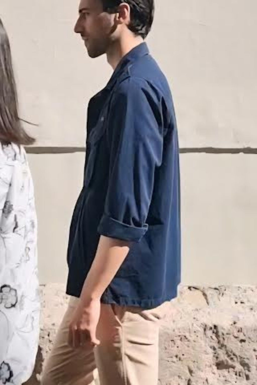 Sobrecamisa con bolsillos en pecho