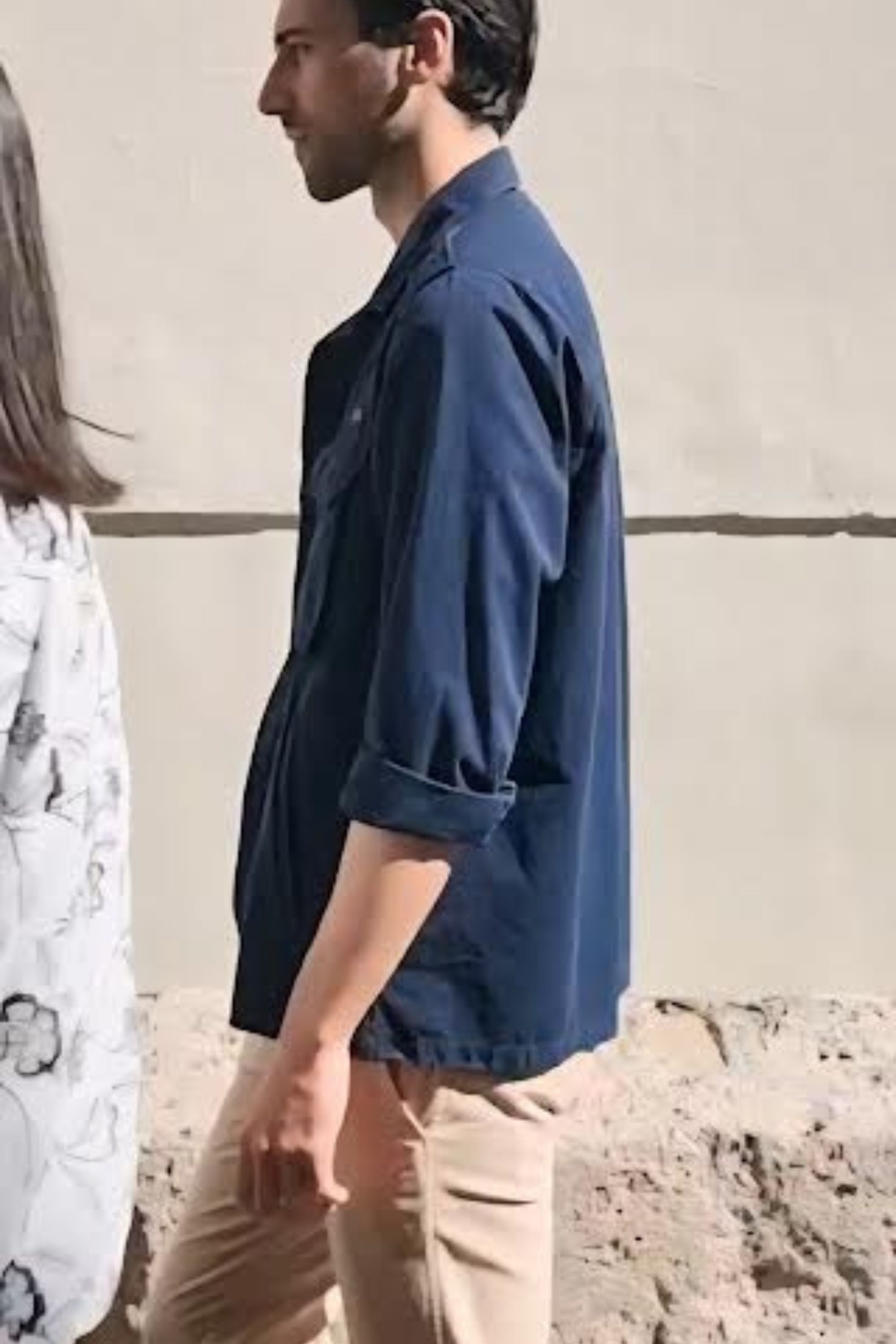 Sobrecamisa con bolsillos en pecho