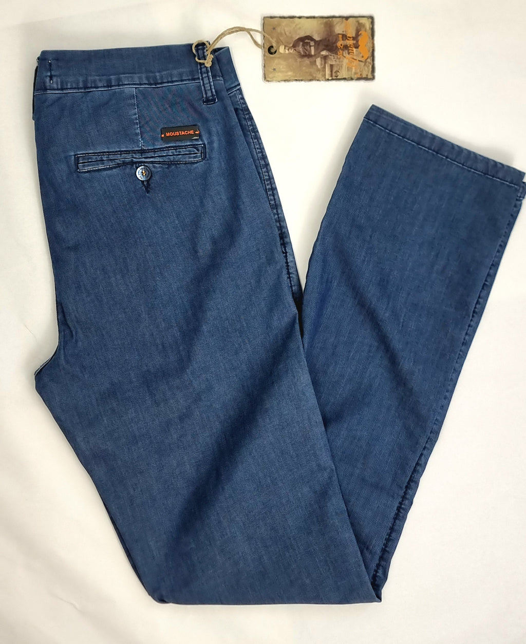 Pantalón chino regular fit lite denim