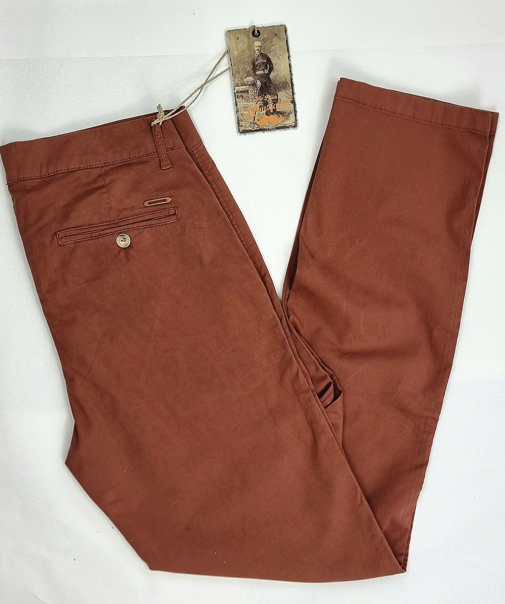 Pantalón chino regular fit tencel color brown summer