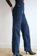 Pantalón pana bicolor, efecto tornasol, corte wide leg,