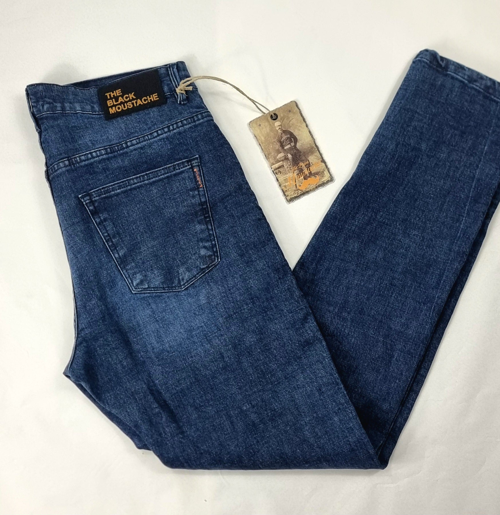 Pantalón cinco bolsillos para hombre denim