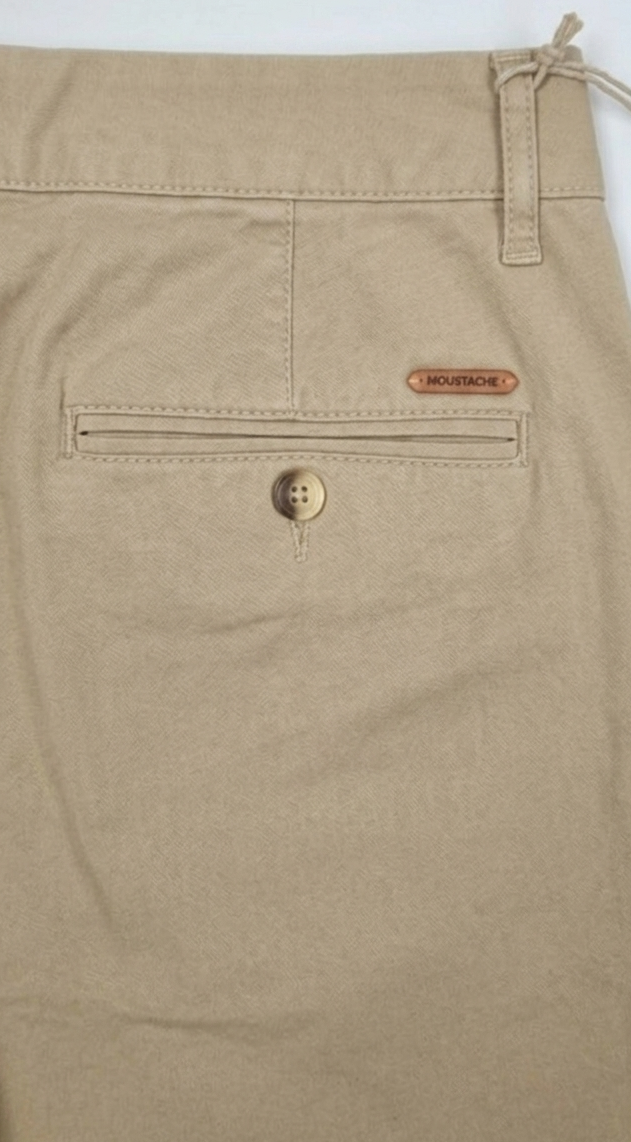 Pantalón chino regular fit tencel color tostado