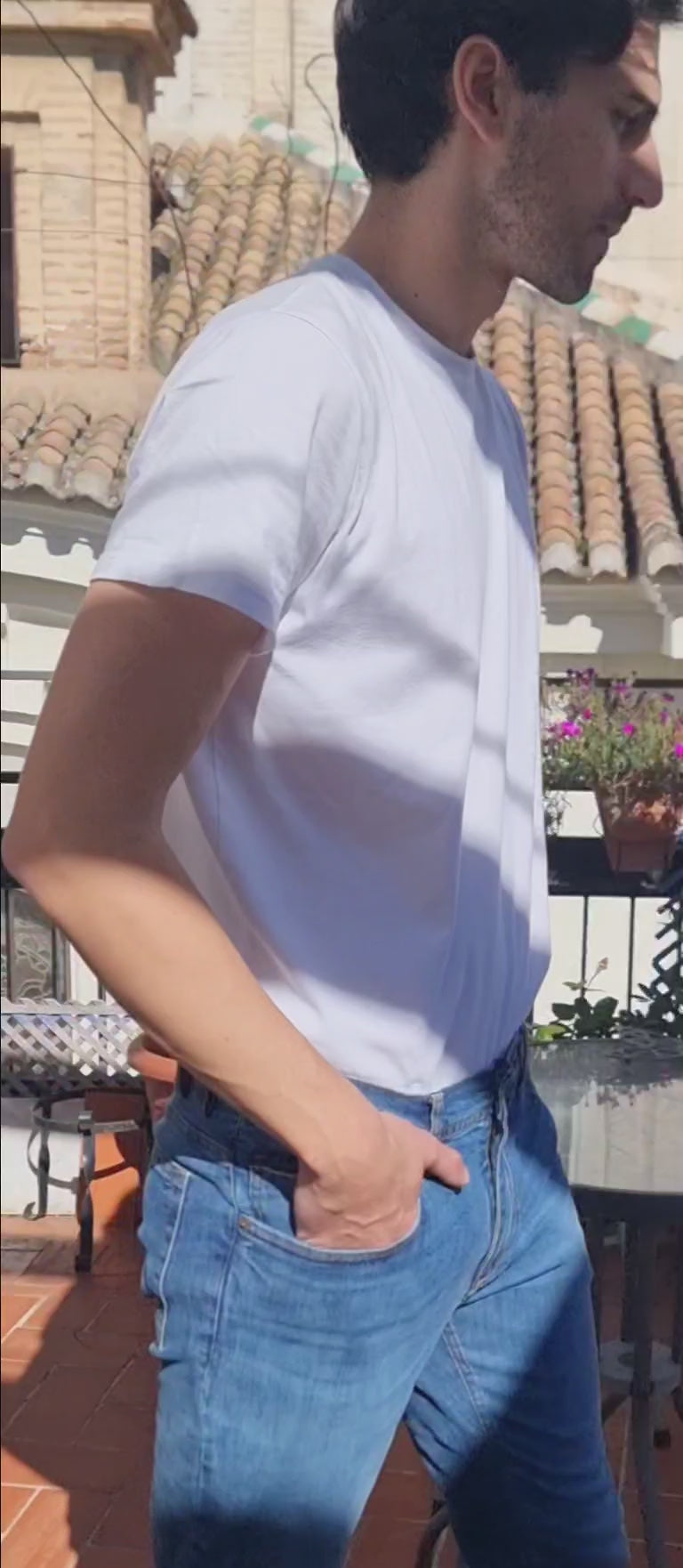 Jeans hombre, denim elástico,vaquero 5 bolsillos