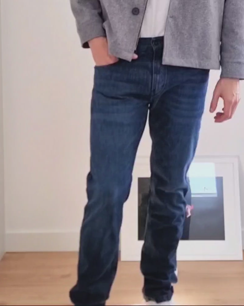 Pantalón denim 5 bolsillos slim fit