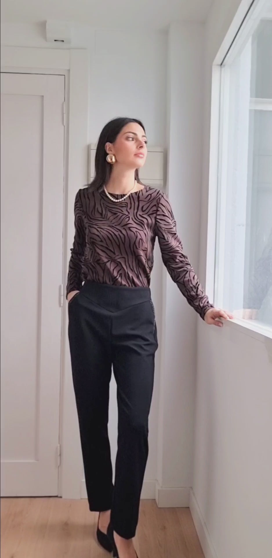 Camiseta estilo animal print.